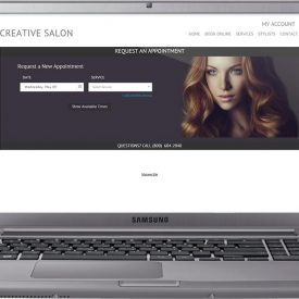 Online-Booking salon success, small business saturday